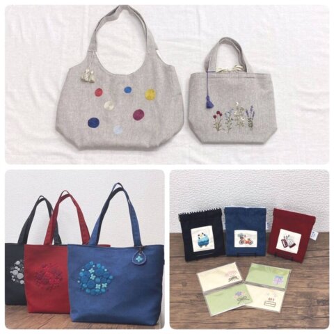 手刺しゅう入り布製品