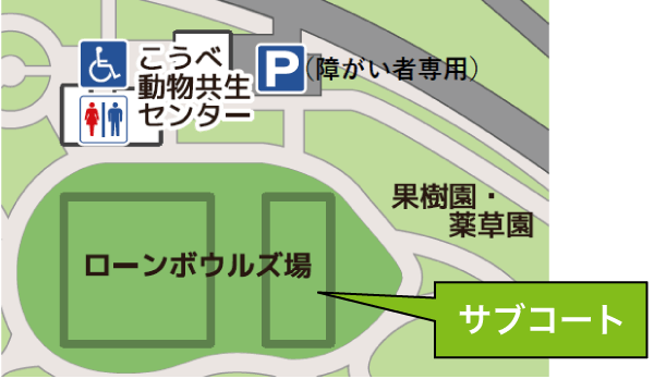 サブコートのマップ